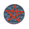 Pentacle-pentagramm-10-v5-d21.png Hagan magic pentaclen activate the deck divination on tarot cards witch  altar part pt-10 3d-print and cnc