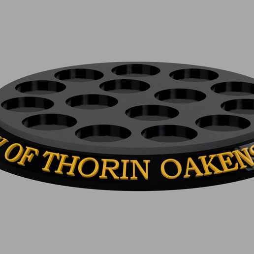 The Company Of Thorin  Oakenshield Diorama Base MESBG