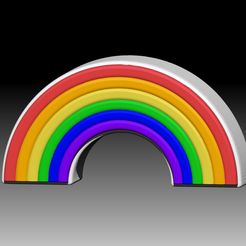 Rainbow.jpg Archivo STL CHAMPÚ SÓLIDO ARCO IRIS Y MOLDE PARA BOMBA DE JABÓN・Design para impresora 3D para descargar