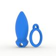 untitled.49.jpg Fichier STL Plug & Play (anneau de bite et plug anal) Enchaînez-les ;)・Objet pour imprimante 3D à télécharger