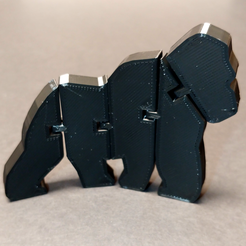FlexiGorilla.png Free STL file Flexi Articulated Gorilla・3D print model to download
