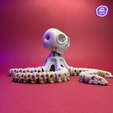 Octopus-skeleton10.png Polvo esquelético - Criatura esqueleto engraçada impressa em 3D