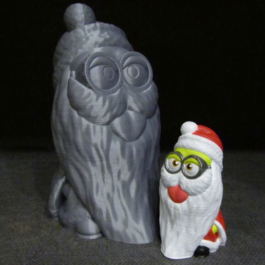 Minion Santa Claus Painted.JPG Père Noël Minion (Impression facile sans support)