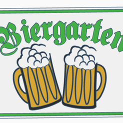 BiergartenFoto.png Descargar archivo STL Cartel de la cervecería • Diseño imprimible en 3D, mikegenius