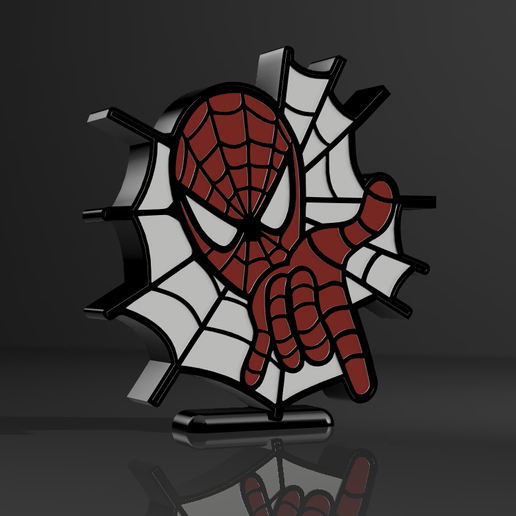 Spiderman V2 lamp 3D model