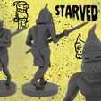 Starved_Militia_Renders.jpg Free STL file Starved Militia (Fantasy Miniature)・3D print object to download