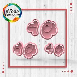 2323-Set-florcitas-espiral-3.26.jpg STL file Flower cutter set・3D print design to download