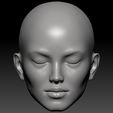5.jpg BJD doll head Rysi, 1|12  BJD head, 1|6 doll head, 1|4 ball jointed doll head, anime head, head, 3d print doll head, STL doll, ooak