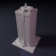 Apartmant-block-1.png 3D file Apartment block - Building - For board games like Monsterpocalypse・3D print design to download