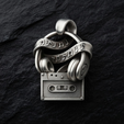 real.png Cassette Tape And Headphones Pendant 3D print model