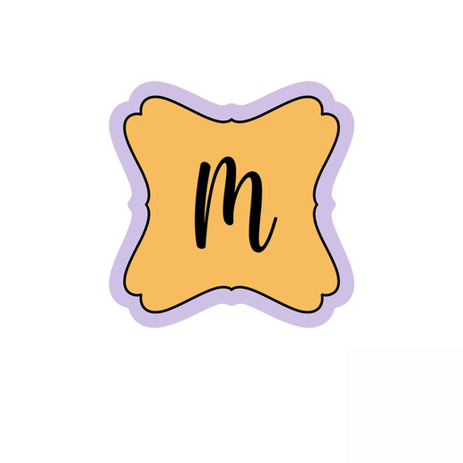 Letter Cookie Cutter STL – 2 Inch Alphabet Monogram 3D Print File