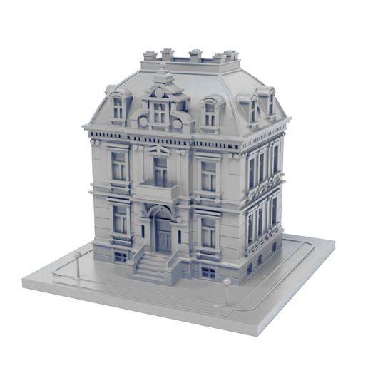 🏗️ European Building・ STL File for 3D printing・Cults