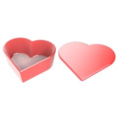 Heart-Box-open.png Free STL file Heart Box with JMO lid・Object to download and to 3D print