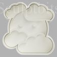 CC_cookie-058_1.jpg Cookie cutter Emoji face in clouds cutter+stamp