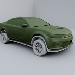 1.png STL file Dodge Charger SRT Hellcat 2020・3D printer design to download