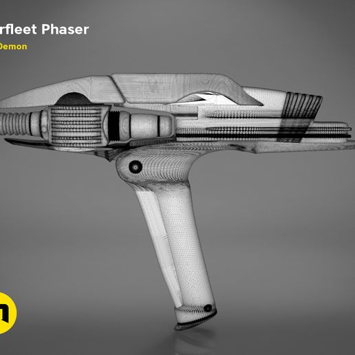 phaser-mesh.326.jpg Starfleet Phaser - Star Trek