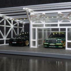 _DSC0137-2.jpg STL file Car Port Garage Scale 143 Dr!ft Racer Storm Child Diorama Dr!ft・3D printable design to download