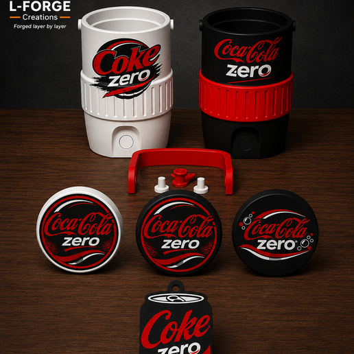 🍔 COKE ZERO STANDARD 12 OZ COOLER PACK・ 3MF File for 3D printing