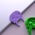 craneo-vampiro-Vista-actual.png Polymer Clay Cutter Vampire Skull *6 Size *3 Cut Version | Halloween | STL file for 3D printing