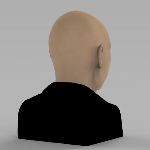 professor-x-charles-xavier-bust-ready-for-full-color-3d-printing-3d-model-obj-mtl-fbx-stl-wrl-wrz-5.jpg Professor X Charles Xavier from X-Men bust full color 3D printing