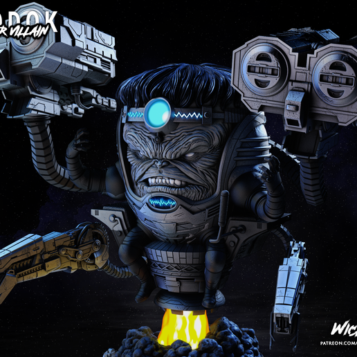 👤 WICKED MARVEL M.O.D.O.K BUST 2023: TESTED AND READY FOR 3D PRINTING ...