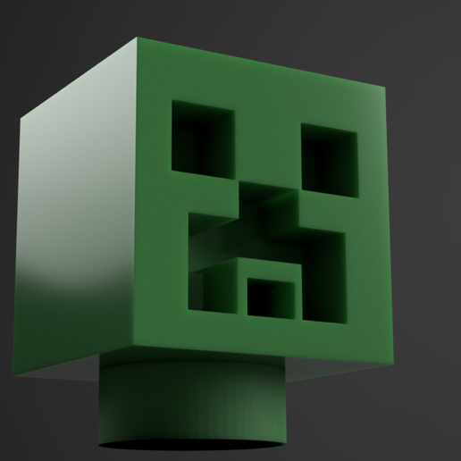Creeper Toothpaste Cap 3D model