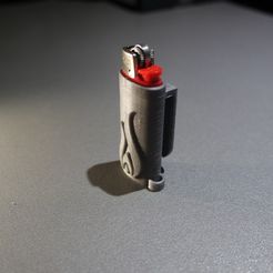 SAM_2667.JPG Mini bic lighter holder for belt or keys