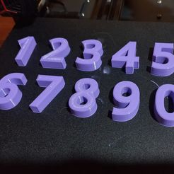 Numbers inspired by Number Lore by TypQxQ, Download free STL model