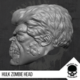 20.png Hulk Zombie head for 6 inch Action Figures