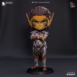 lae'zel_chibi_color-1.jpg Чиби Лаэзель | Baldur's Gate 3 | 100 мм