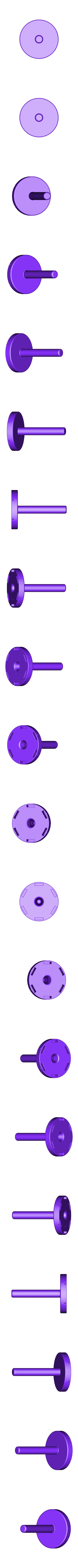 Spool_spindle.stl Бесплатный STL файл Universal stand-alone filament spool holder (Fully 3D-printable)・Дизайн 3D принтера для загрузки, CreativeTools