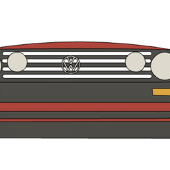 GOlf-2.png Fichier 3MF Porte-clés VW Golf 2 GTI・Objet pour impression 3D à télécharger