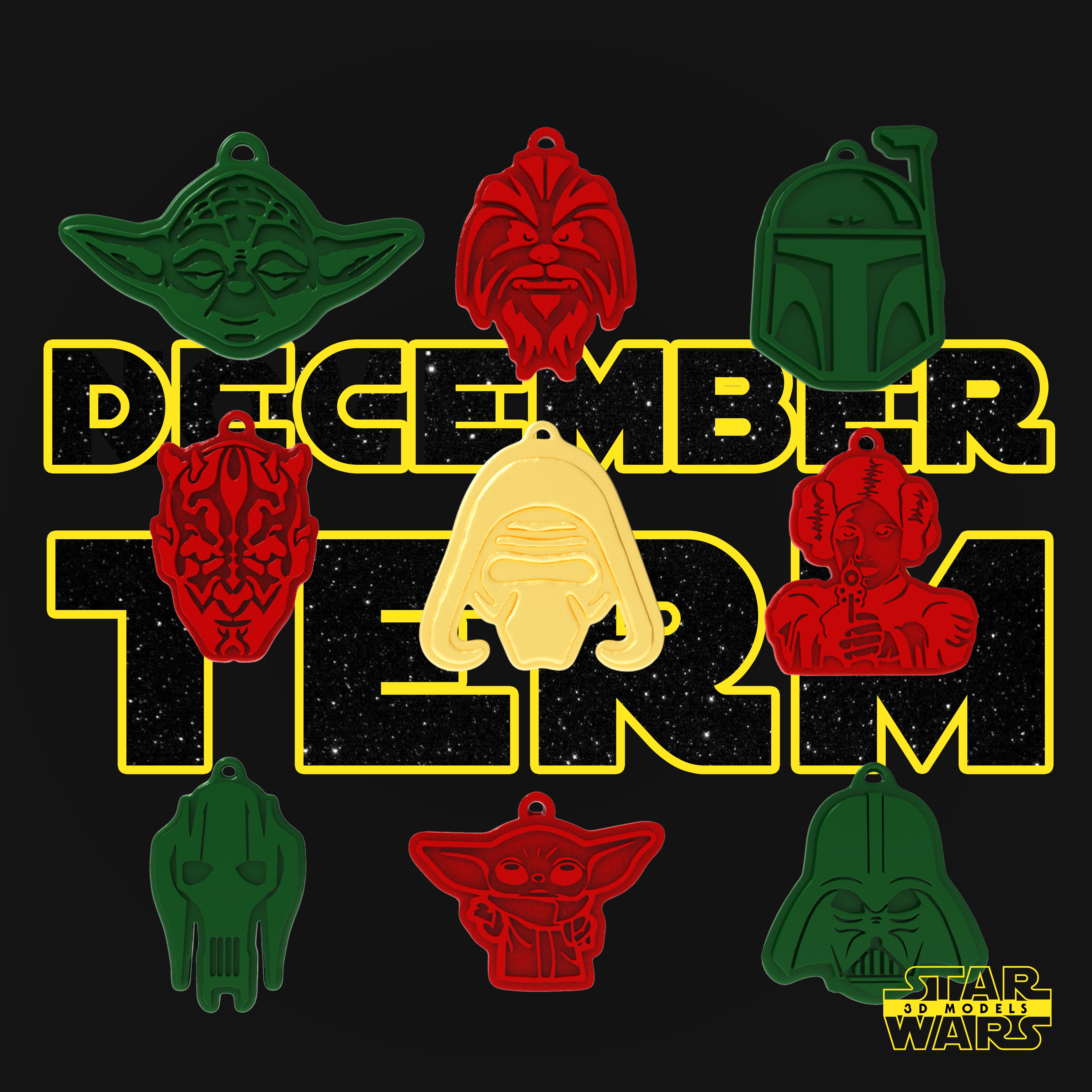 Descargar archivo Star Wars Christmas Star Wars 3D Models Tested