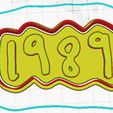 1989-logo-Taylor-3D.jpg Taylor Swift SET 8 Cookie Cutter - Cookie Cutter - Emporte-pièce