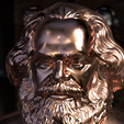 202Karl-Marx_frame13_2bronze.png 卡尔-马克思 - 半身雕像 3D 打印模型 STL 文件，可打印半身雕像