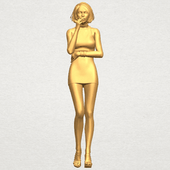 TDA0472 Beautiful Girl 06 - smoking A01 ex800.png Free 3D file Beautiful Girl 06 - smoking・3D print design to download