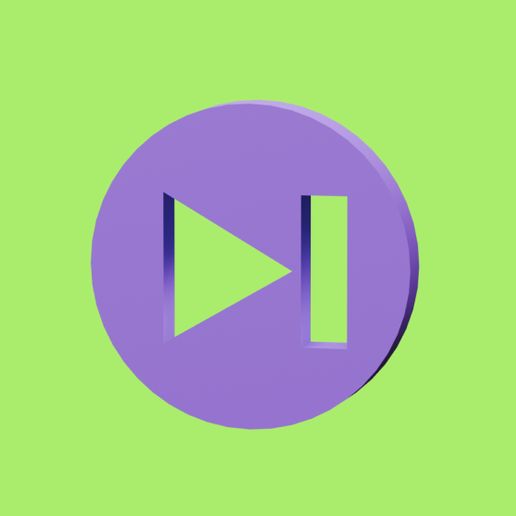 ️ Play Pause icon・ STL File for 3D printing・Cults