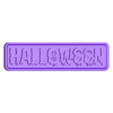 CARTEL_Halloween_Fright.stl Pack 8 HALLOWEEN License Plate Signs - Pack 8 License Plate Signs