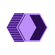 Hexagon box bottom.stl Hexagon textured box