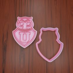UdeChile001-Stamp-Cortador.jpg Fichier STL TIMBRE + CUTTER U. OF CHILE 5CM・Modèle pour imprimante 3D à télécharger