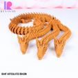 GIANT-ARTICULATED-DRAGON-6.jpg 3D file Giant Articulated Dragon with 3 Heads FLEXI WIGGLE PET Chunky DRAGON・3D printable model to download