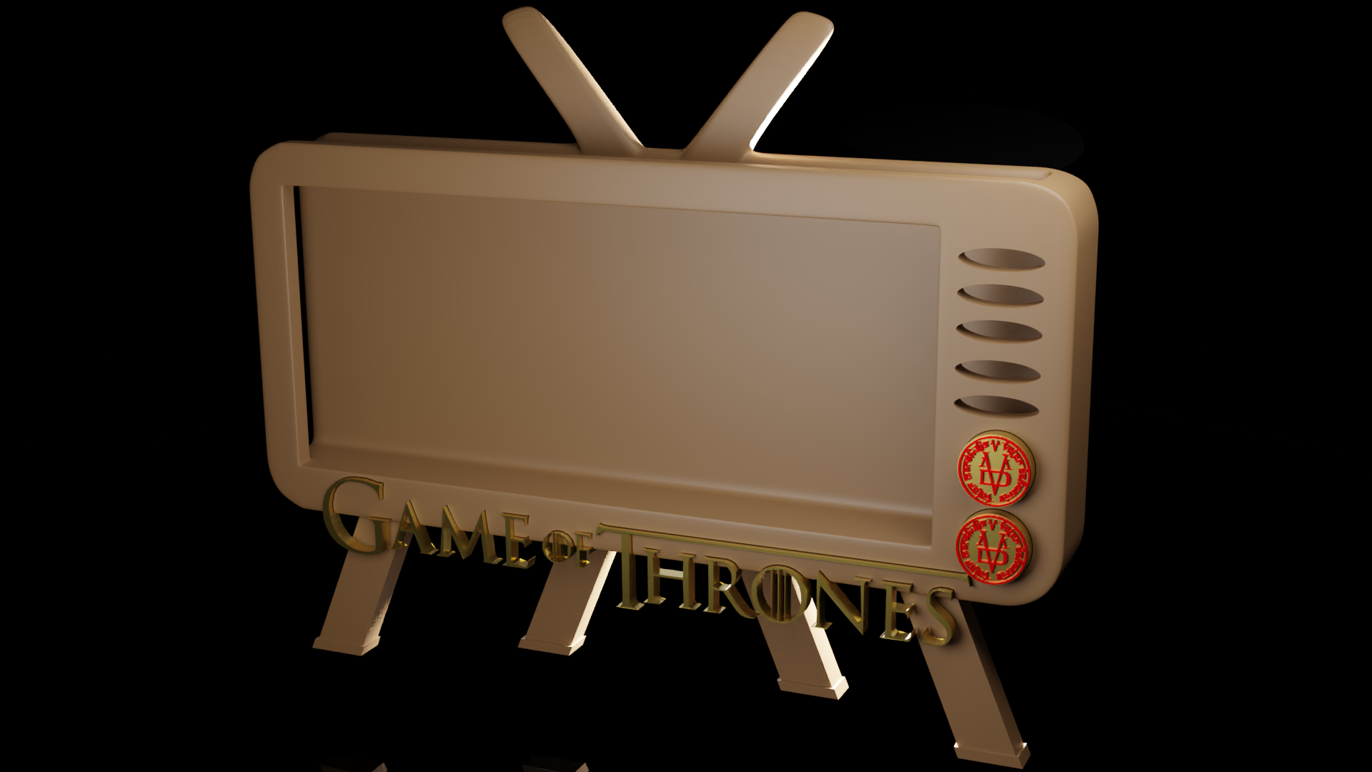 Preview01.png Télécharger fichier Support pour smartphone - Game of Thrones TV • Design imprimable en 3D, leonecastro