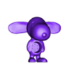 Snoopy_Com Orelha_Com furos.stl Pack of doggie pots