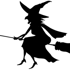 halloween-png-21.png Файл STL Теневой дизайн "Ведьма на метле"! Готовый силуэт для Хэллоуина!!!・Шаблон для 3D-печати для загрузки