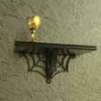 03.png SPIDER WEB WALL SHELF - GOTHIC SHELF