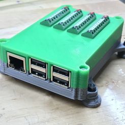 cefa16391608c2eb8c5fdba4207793d8_display_large.JPG Бесплатный STL файл Raspberry Pi 2 Pi 3 Terminal Block Case・Дизайн 3D принтера для загрузки