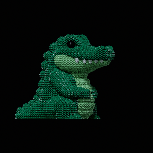 Knitted Crocodile