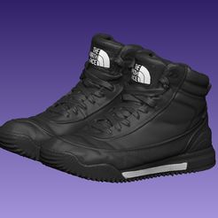 2.jpg STL file North Face Boot・3D printing design to download