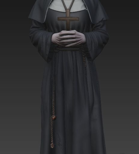 👹 The Nun - Valak - 2 models・ STL File for 3D printing・Cults