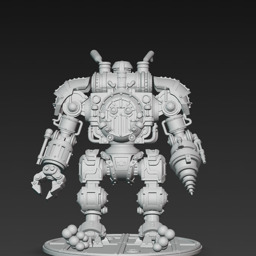 😤 Steam Mech - Chunky Mecha STL Figure・ STL File for 3D printing・Cults